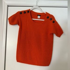 J Crew Orange Sweater Top
